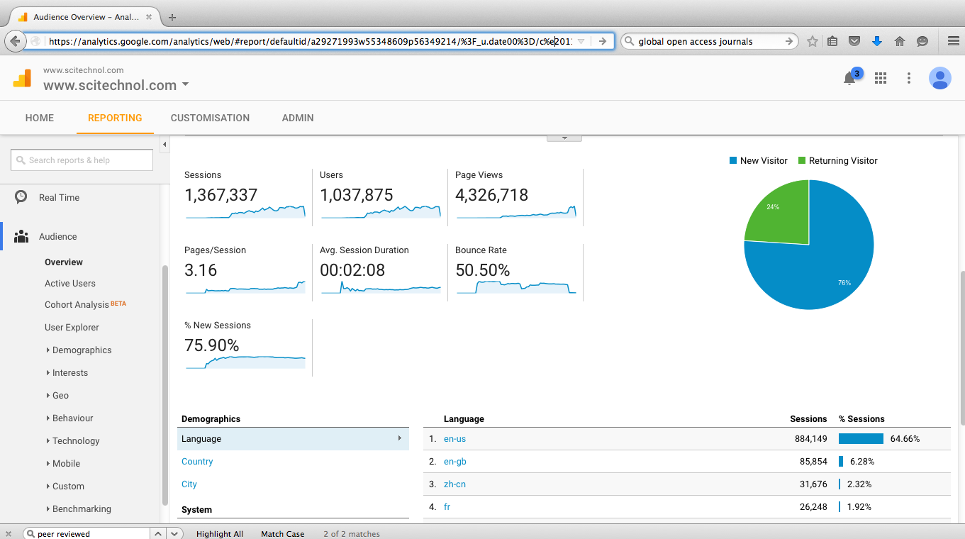 Visitor Analysis Report